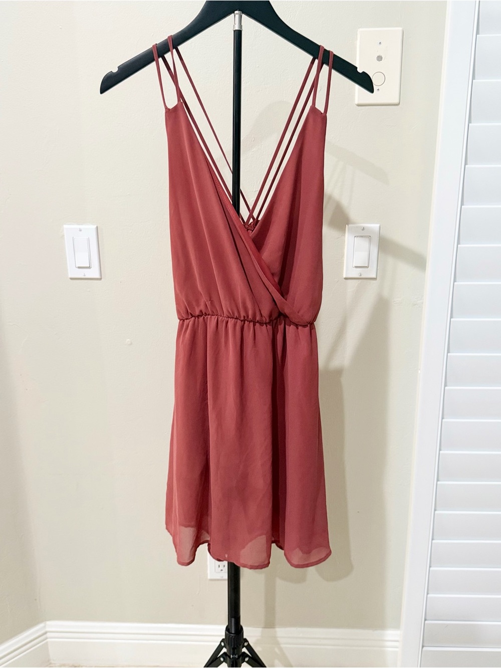 Vintage Charlotte Russe Made in USA Strappy Mini Dress XS – Y2K Romantic Glam
